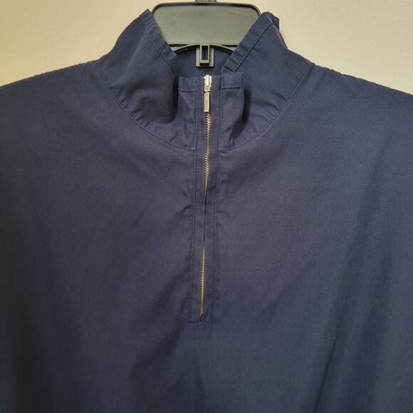 Eddie Bauer Golf Pullover 1/4 Zip Navy Blue Jacket Rain Resistant Medium Active - Picture 3 of 14